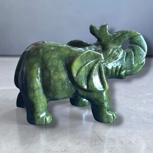 Nephrite Jade Crystal Elephant